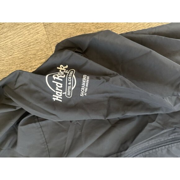 Hard Rock Sacramento California Unisex Adult Navy Blue Full Zip Jacket M NWT - Picture 2 of 5